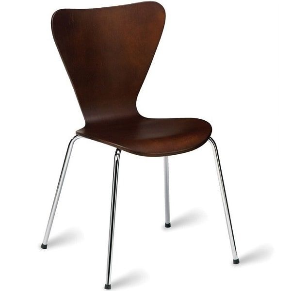 Torino Office Visitor Chairs - Wenge | Stylish Chrome Frames