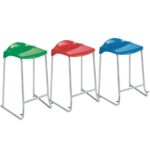 ASL-SKID Base Low Back Lab Stools
