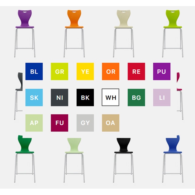 EN Classic High Chairs with Backs - See Colours