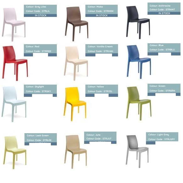 Strata Stackable Plastic Chairs - Outdoor & Indoor