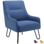 TC Pearl Reception Chair for Visitor Area in Blue, Mustard, Grey