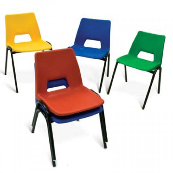 AC Poly Classroom / Hall Chairs - See Colours & Sizes