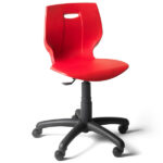Geo ICT Height Adjustable Swivel Chairs - Red