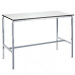 MT Art & Craft Tables - Crush bent H frame with hardwearing Duraform PU edge
