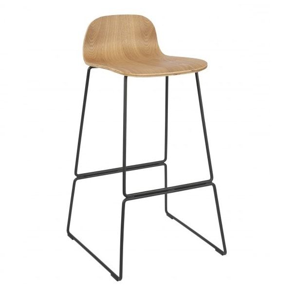 Copenhagen High Stools (750) - Black Frame / Lacquered or Black seat