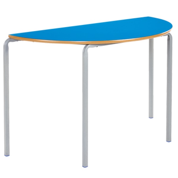MT Crushed Bent Student Tables - Semi Circle Table Top