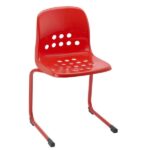 Apero Reverse Cantilever Adult Education Chairs - Red