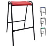 NP Rectangular Stacking Classroom / Lab Stools