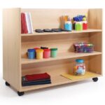 Mobile Art Shelves & Library Bookcase on Wheels