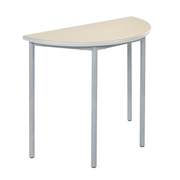 MT Contemporary Student & Meeting Room Tables - PU Edge - Beech Semi Circle