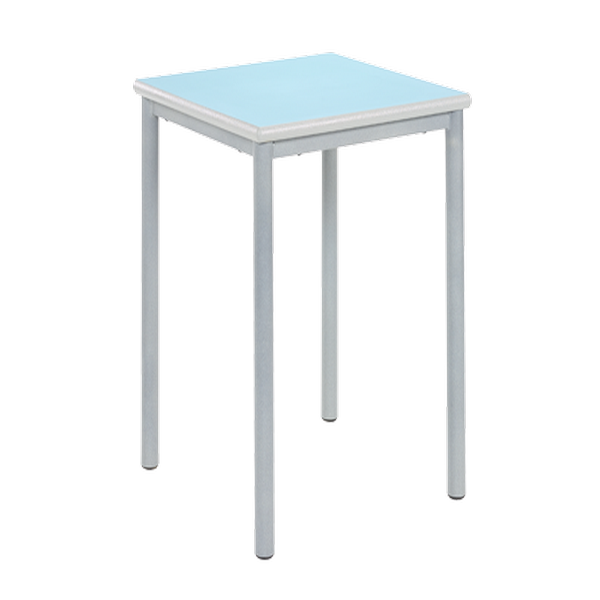 MT Contemporary Student & Meeting Room Tables - PU Edge - Summer Blue Square