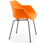 Robin Day Multipurpose Arm Chairs - Orange