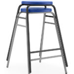 Button Flat Top Lab Stools for educational settings
