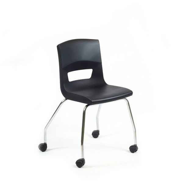 Postura+ 4 Leg On Castors - Black