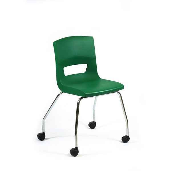 Postura+ 4 Leg On Castors - Forest Green