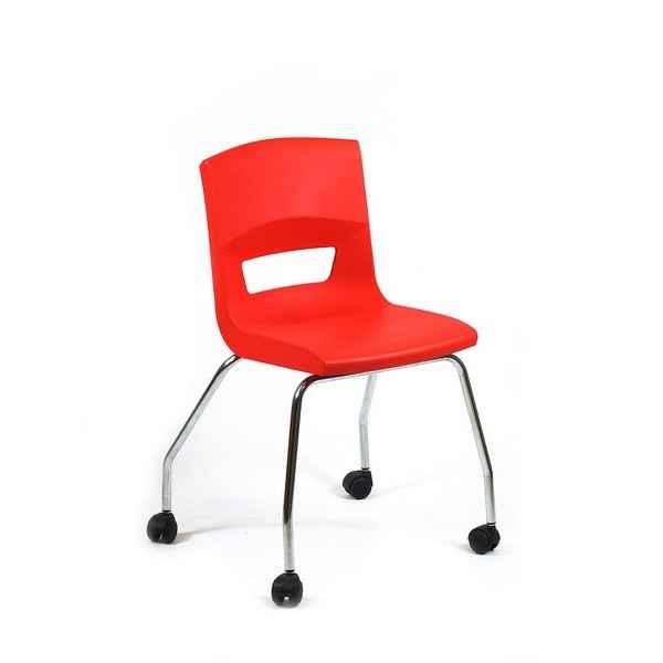 Postura+ 4 Leg On Castors - Poppy Red