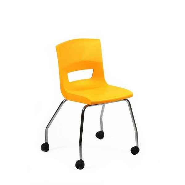 Postura+ 4 Leg On Castors - Sun Yellow
