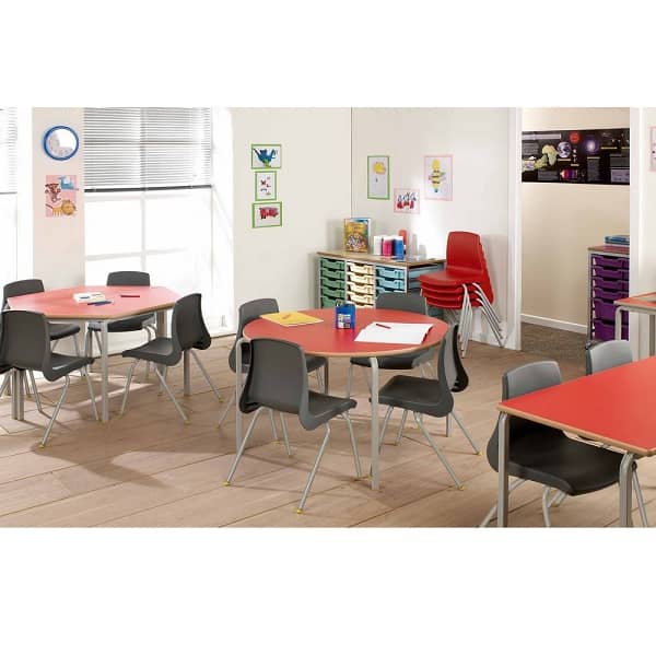 MT Crushed Bent Student Tables - Layout