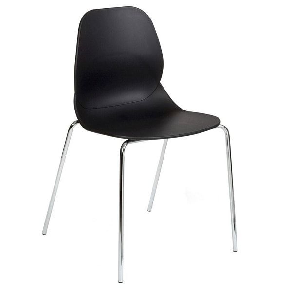 Shoreditch 4-Leg Chairs - Black