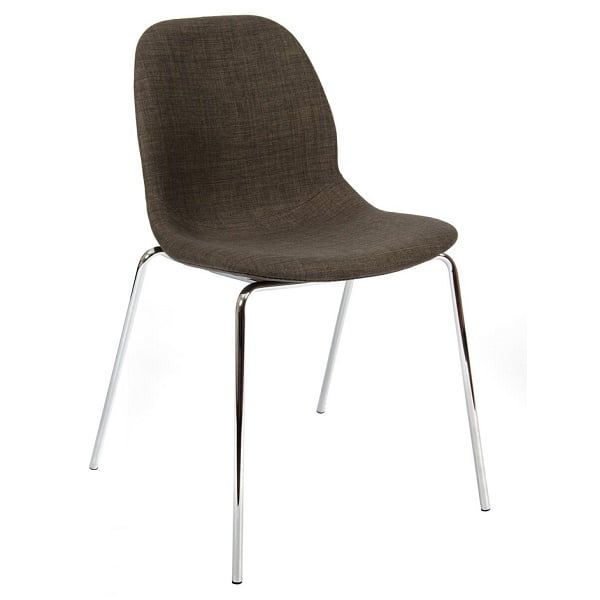 Shoreditch 4-Leg Chairs - Upholstered Grey Fabric