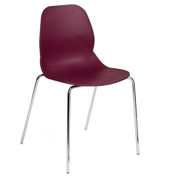 Shoreditch 4-Leg Chairs - Plum