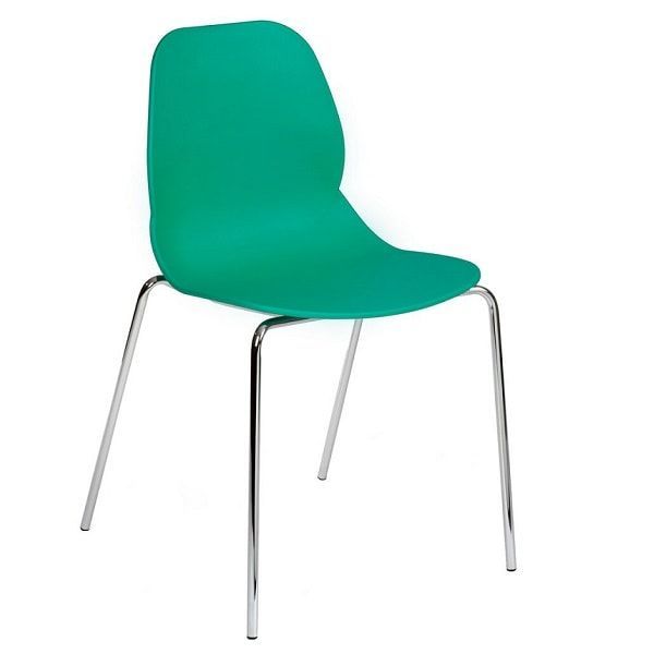 Shoreditch 4-Leg Chairs - Turquoise