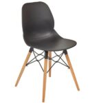 Shoreditch Beech Leg Chairs -Black