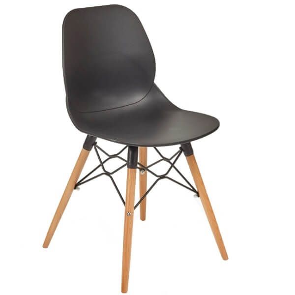 Shoreditch Beech Leg Chairs -Black