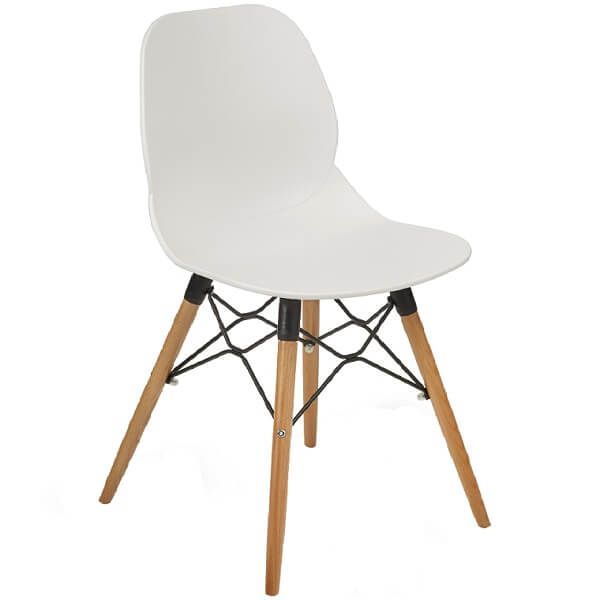 Shoreditch Beech Leg Chairs -White