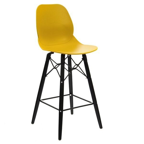 Shoreditch High Stools - Mustard