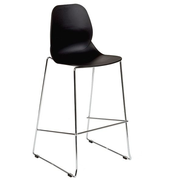 Shoreditch Stackable High Stools - Black