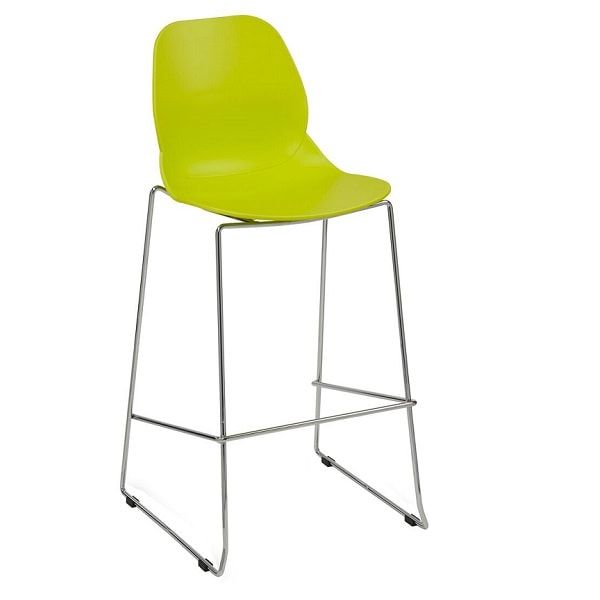 Shoreditch Stackable High Stools - Lime