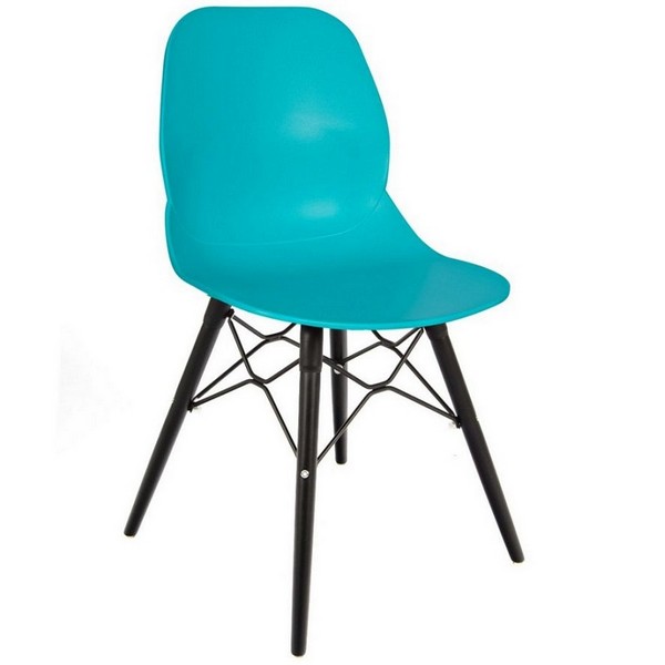Shoreditch Black Wood Leg Chairs - See Colours - FKBLK360037