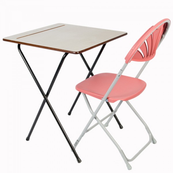Z-LITE Standard Folding Exam Desk 600mm Square - Fast Delivery