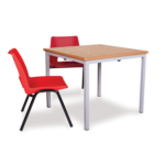 Adv FW Scholar Tables for Classroom with Red Chair