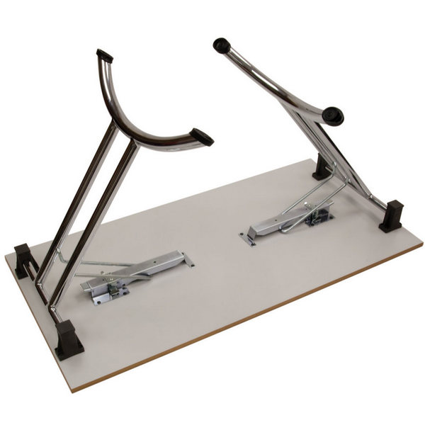 The Adv Folding Chrome Tables - Oblong - Underneath view