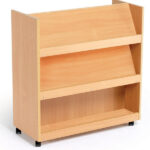 Mobile Double Sided Library Bookcase Trolley