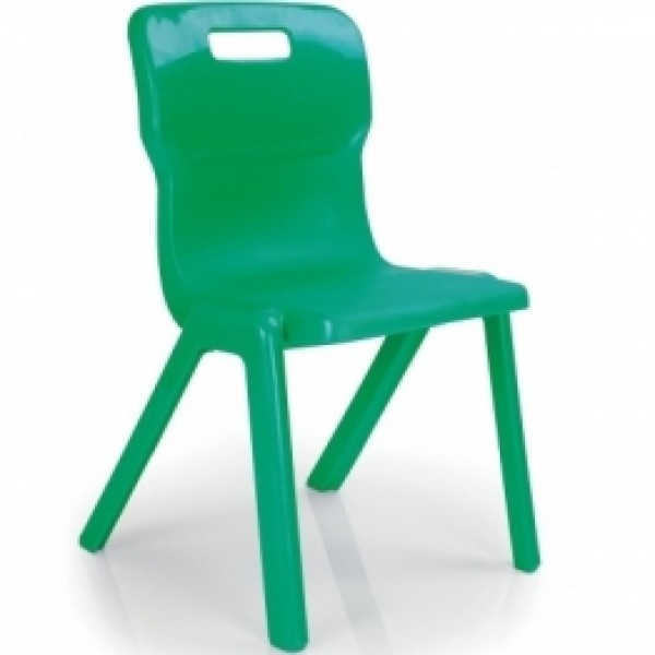 Titan One Piece Classroom Chairs Size 5 & 6 - Green