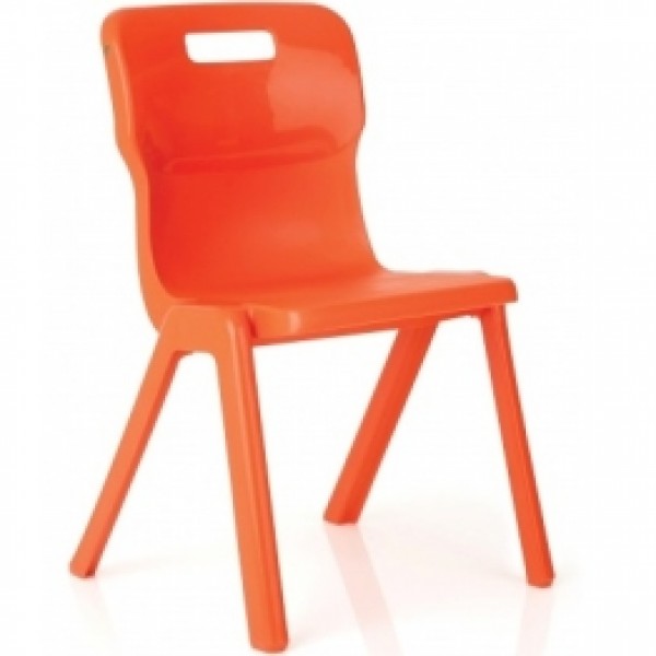 Titan One Piece Classroom Chairs Size 5 & 6 - Orange