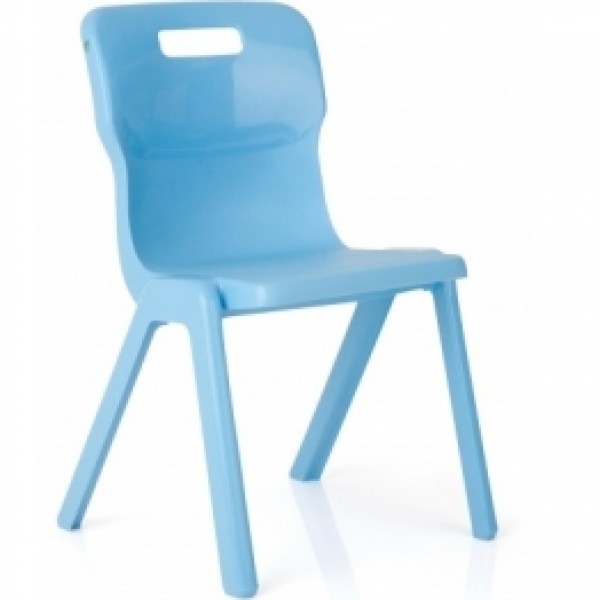 Titan One Piece Classroom Chairs Size 5 & 6 - Sky Blue