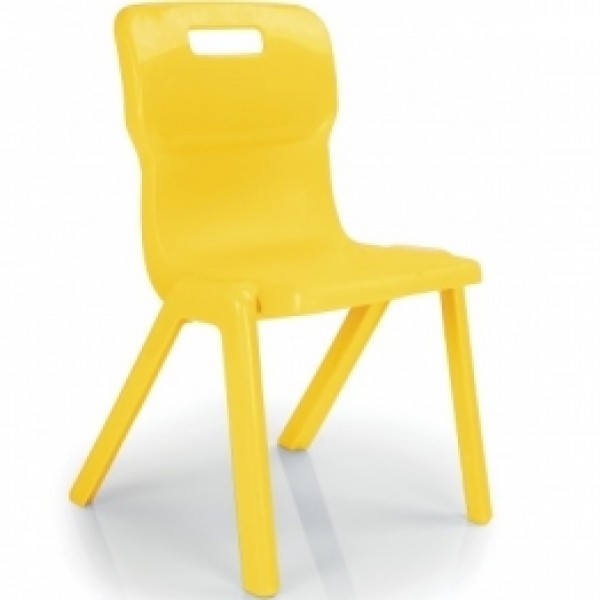 Titan One Piece Classroom Chairs Size 5 & 6 - Yellow