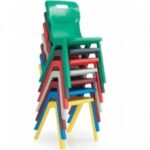 Titan One Piece School Chairs - Stackable Polyproplene