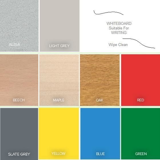 MT Crush Bent Teacher's Desk - Most Durable Duraform Edge - Top Colours