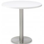 Brushed Steel Pedestal Breakout Tables