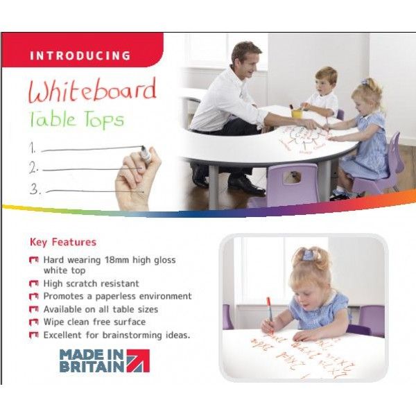 MT Equation Modular School Tables - Hardwearing PU Edge