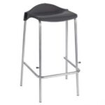 WSM 4 Leg Stacking Lab Stools - Grey