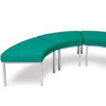 Upholstered Adv Curved Modular Seating Bench