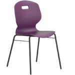 Arc 4 Leg Chair with Brace - Grape