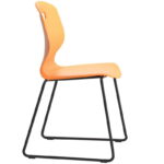 Arc Skid Base Education Chairs - Marigold