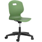 Arc Swivel Height Adjustable Office Chairs - Forest Green